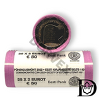 2022 Estonia 2 EURO Coin Roll Estonian Literature 150 2€ x 25 UNC
