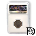 20 Kopeken 1876 SPB HI Russland Alexander II. Silber NGC MS 62