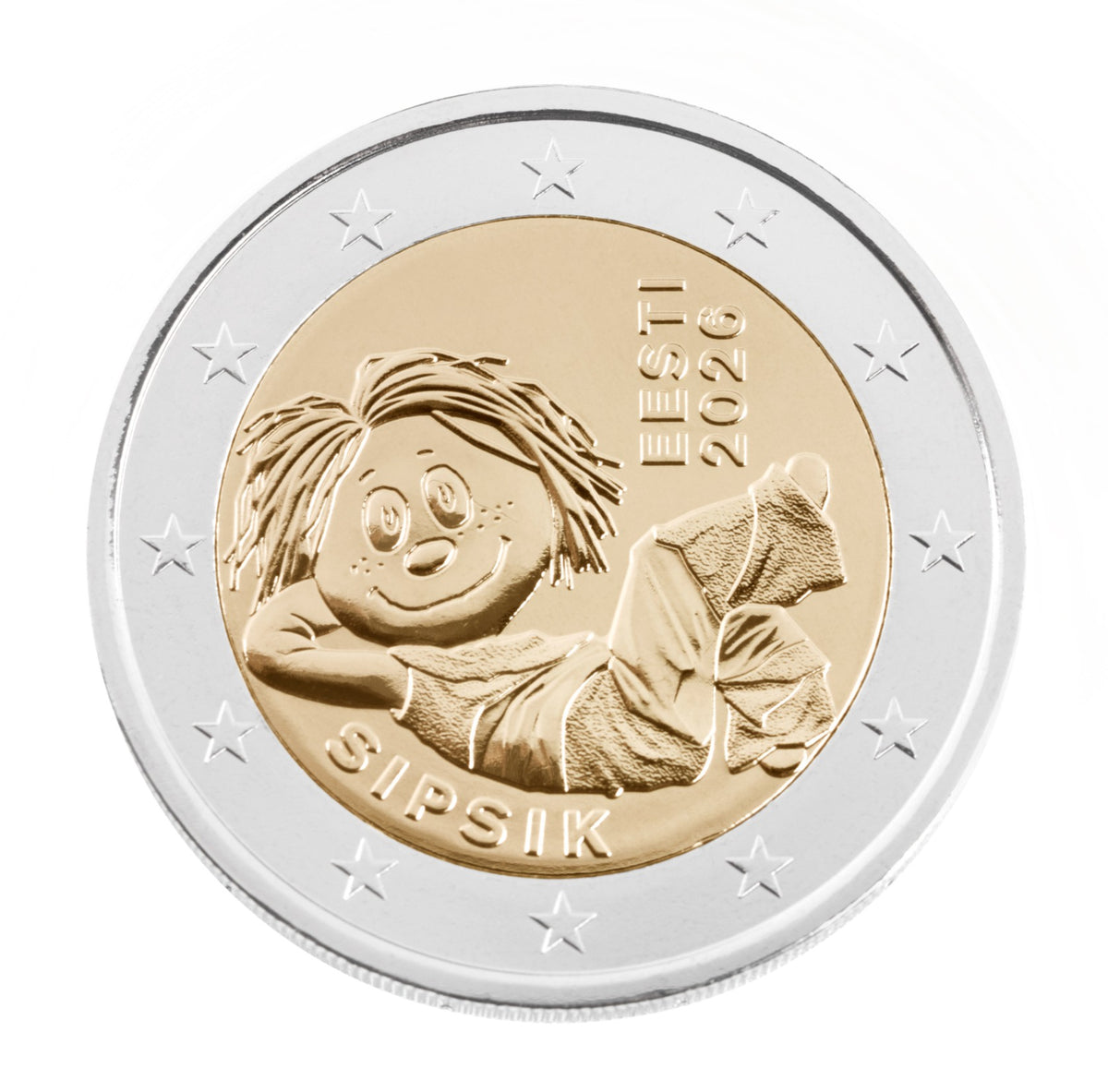 2026 Estonia 2 Euro Coin Roll Sipsik " Raggie "25 x 2€ UNC
