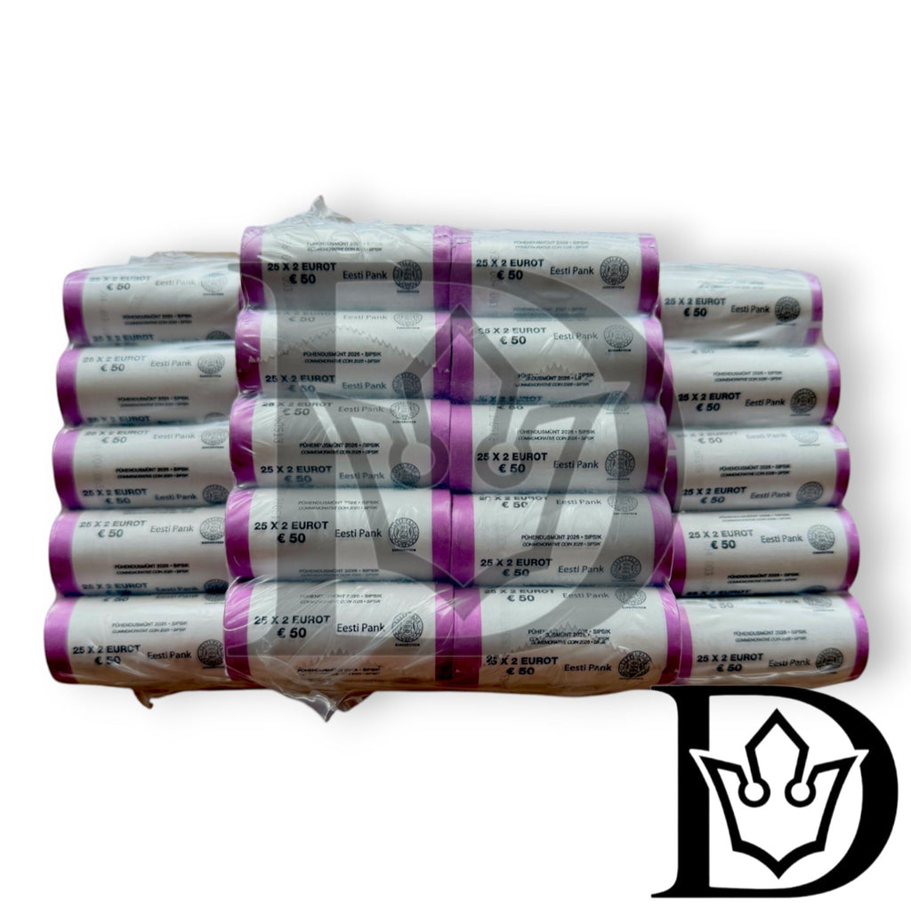 2026 Estonia 2 Euro Coin Roll Sipsik " Raggie "25 x 2€ UNC