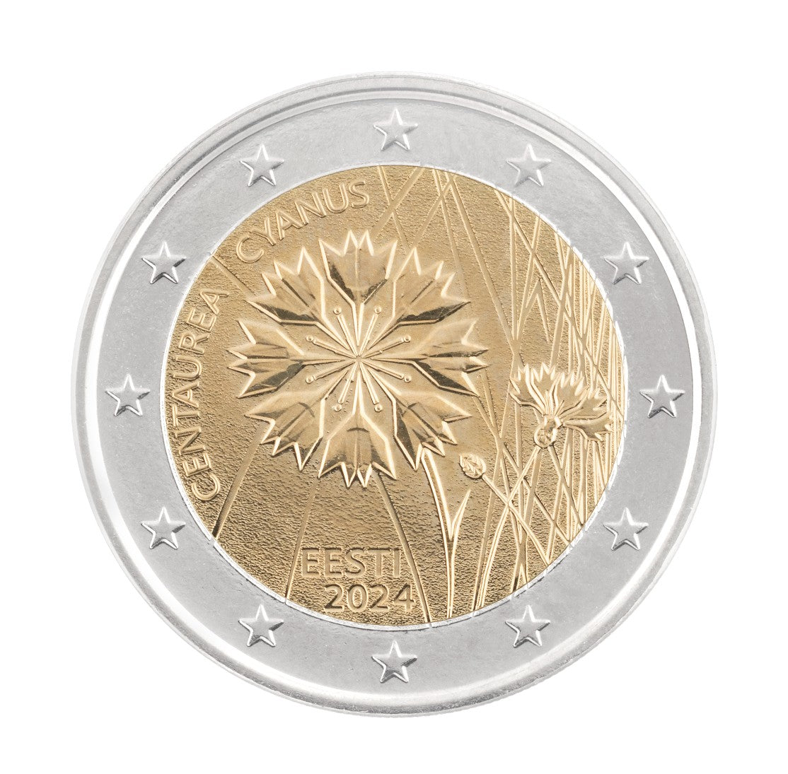 2024 Estonia 2 euro Cornflower commemorative coin
