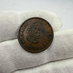 1868 Prussia (Germany) 3 Pfennig Copper Coin
