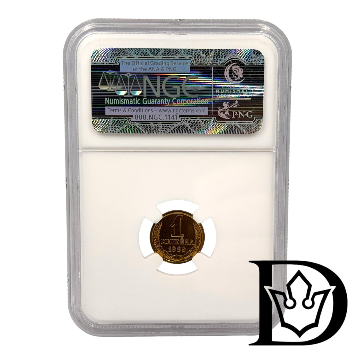 1989 Soviet Union (USSR) 1 Kopeck Aluminum-Bronze Coin NGC PL 66