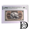 1918 Russia Siberia and Far East Provisional Government 100 Roubles Banknote PMG 64 UNC