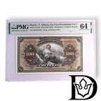 1918 Russia Siberia and Far East Provisional Government 100 Roubles Banknote PMG 64 UNC