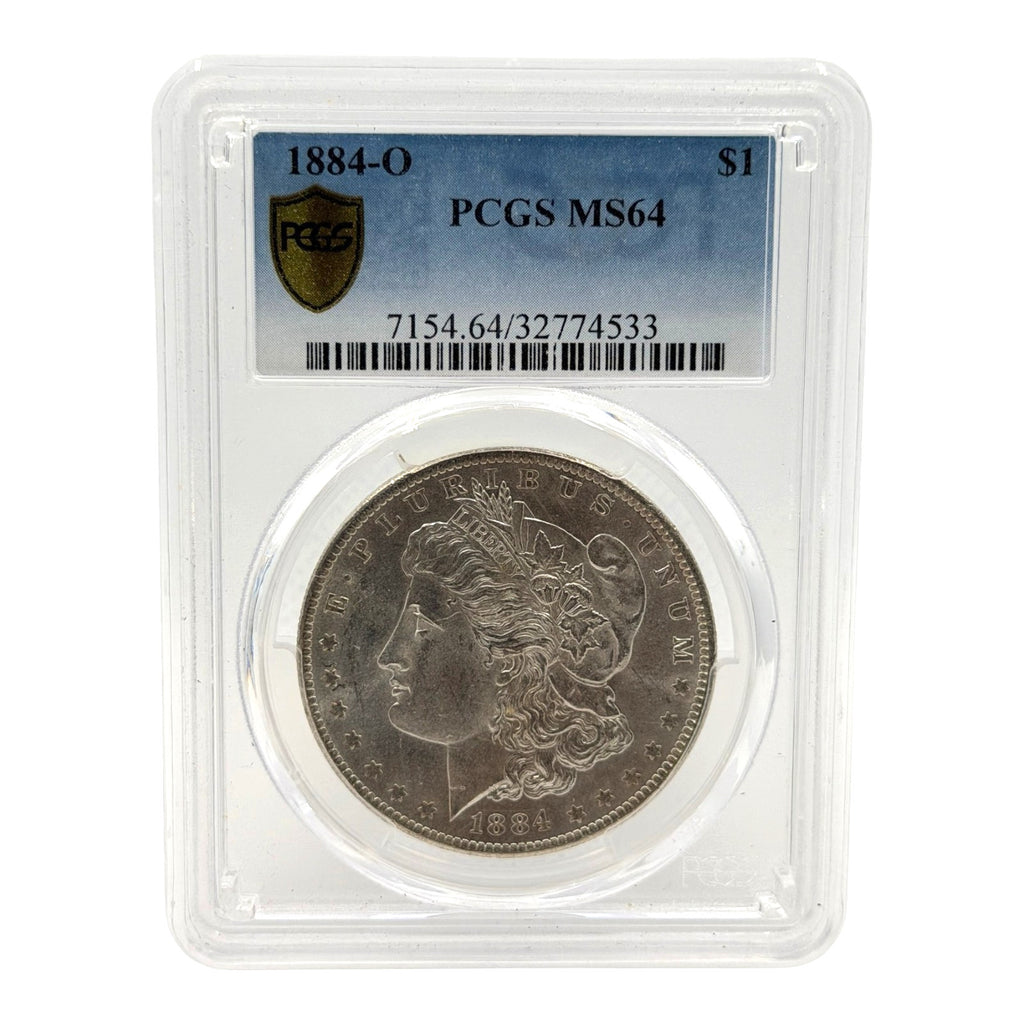 1884 O United States Morgan Dollar Silver Coin PCGS MS 64