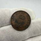 1868 Prussia (Germany) 3 Pfennig Copper Coin