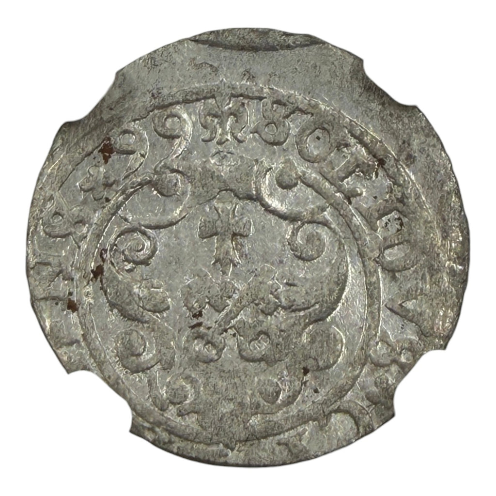 1599 Riga (Poland) 1 Solidus Billon Coin NGC MS 62