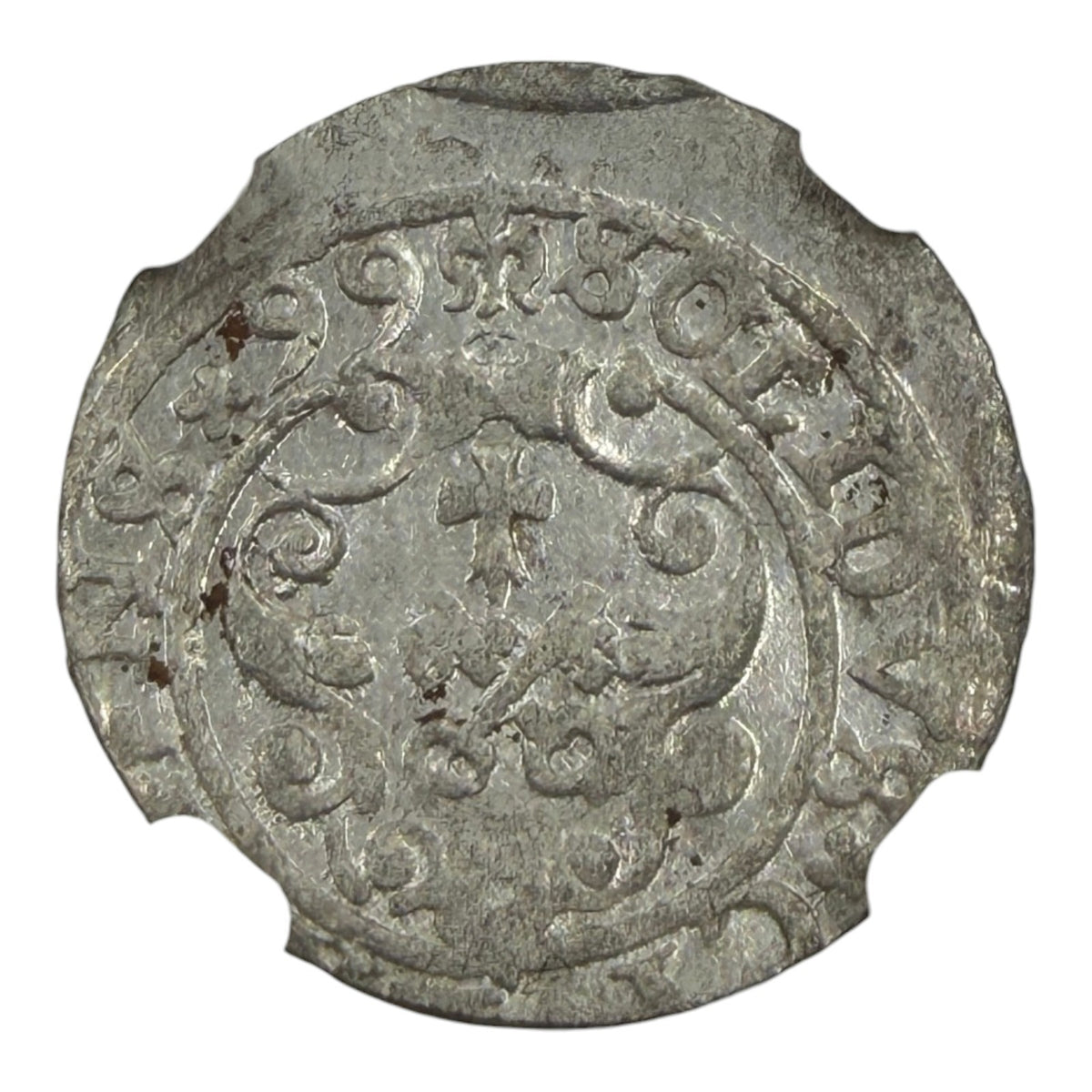 1599 Riga (Poland) 1 Solidus Billon Coin NGC MS 62