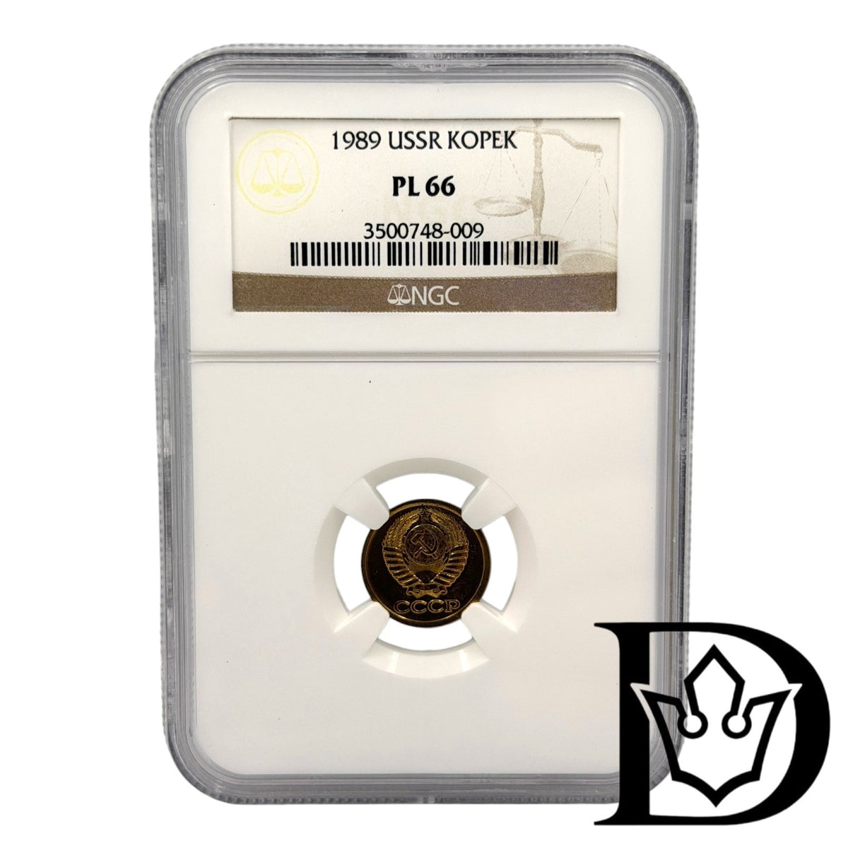 1989 Soviet Union (USSR) 1 Kopeck Aluminum-Bronze Coin NGC PL 66