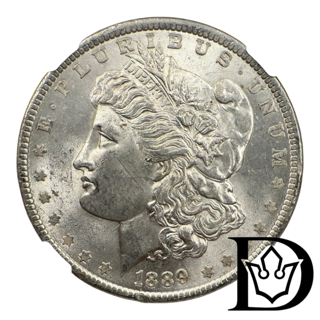 1889 United States Morgan Dollar Silver Coin NGC MS 62