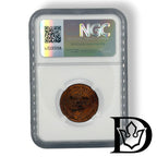 NGC holder reverse with certification hologram, 1914 2 Kopecks