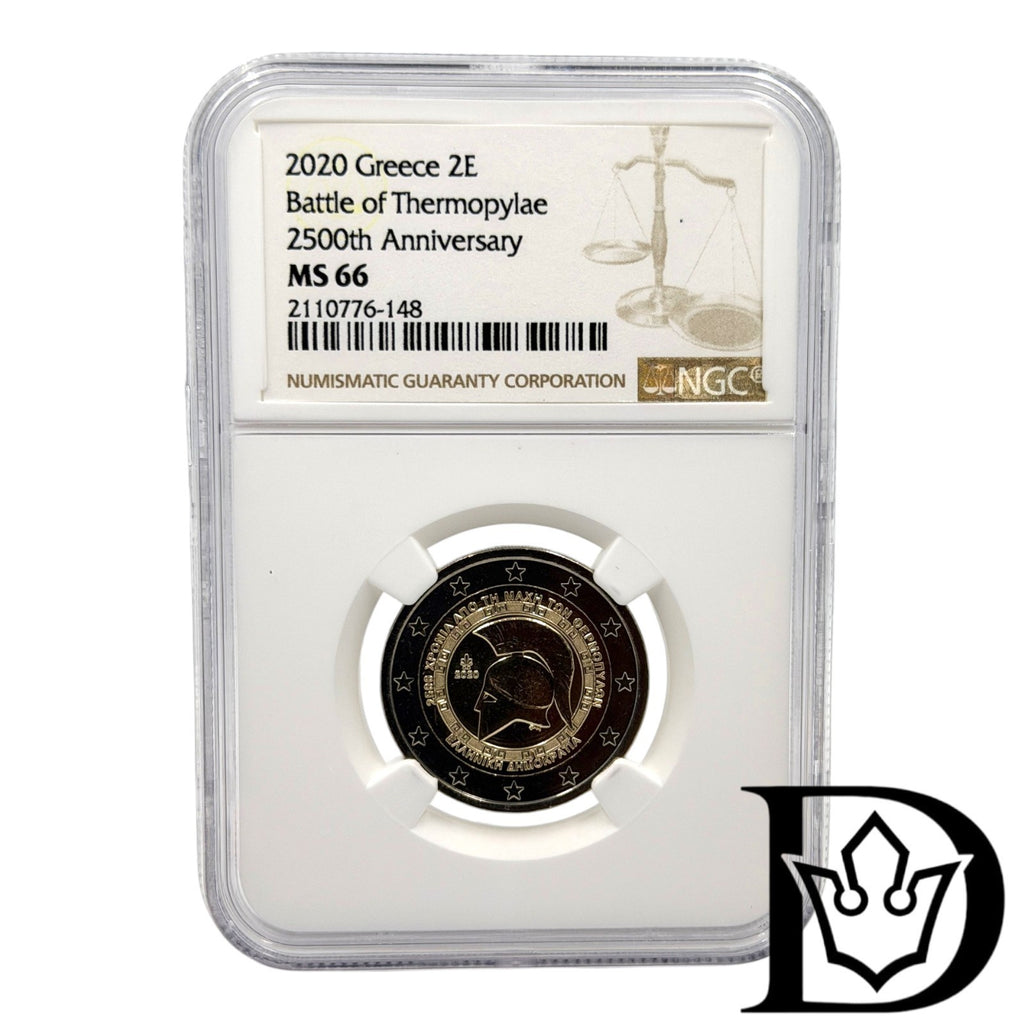 2020 Greece 2 Euro Battle of Thermopylae Coin NGC MS 66