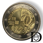 2016 Estonia 2 Euro Paul Keres Commemorative Coin UNC