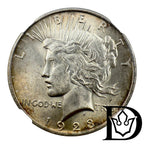 1923 United States Peace Dollar Silver Coin NGC MS 61
