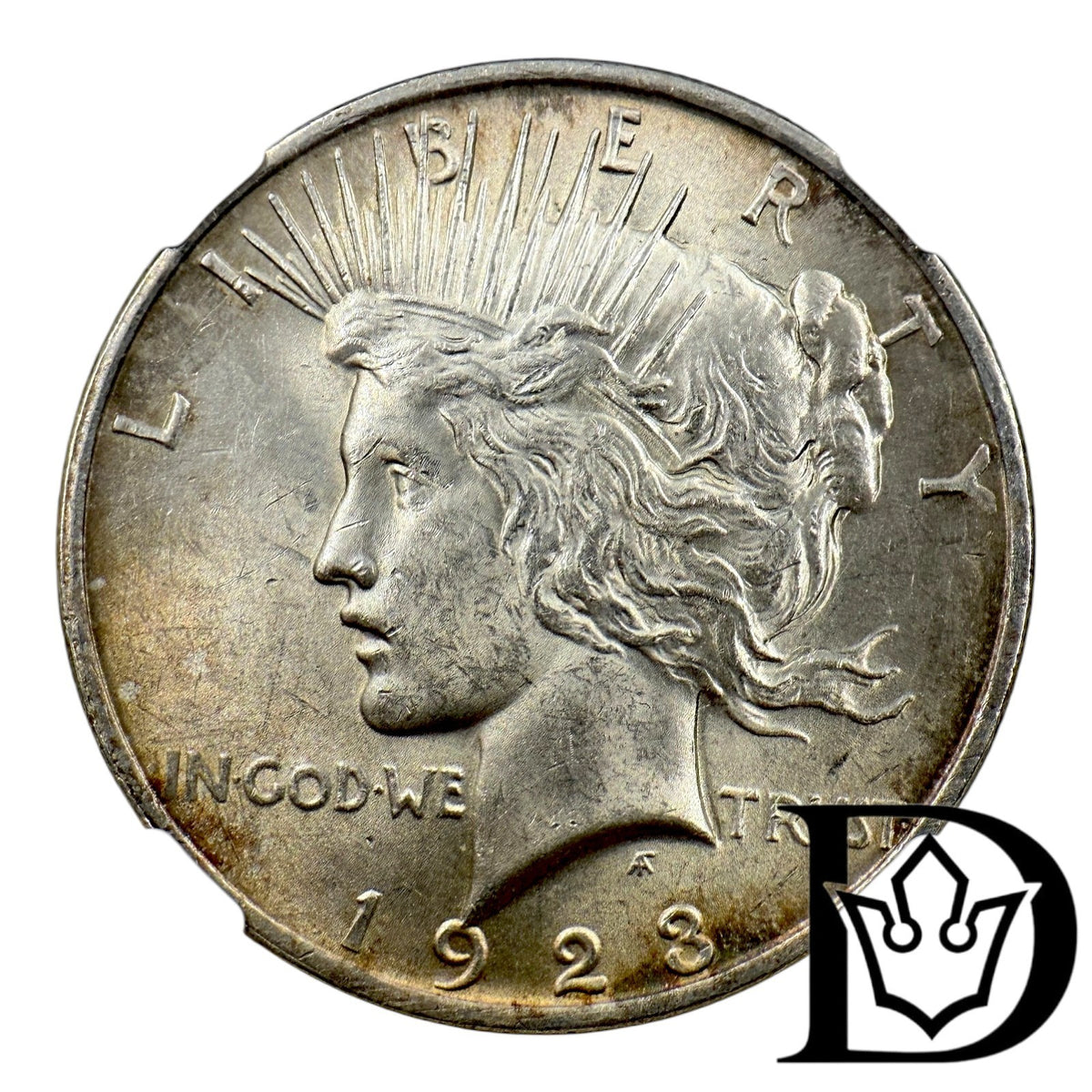 1923 United States Peace Dollar Silver Coin NGC MS 61