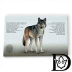 2021 Estonia 2 Euro BU Coincard National Animal Wolf