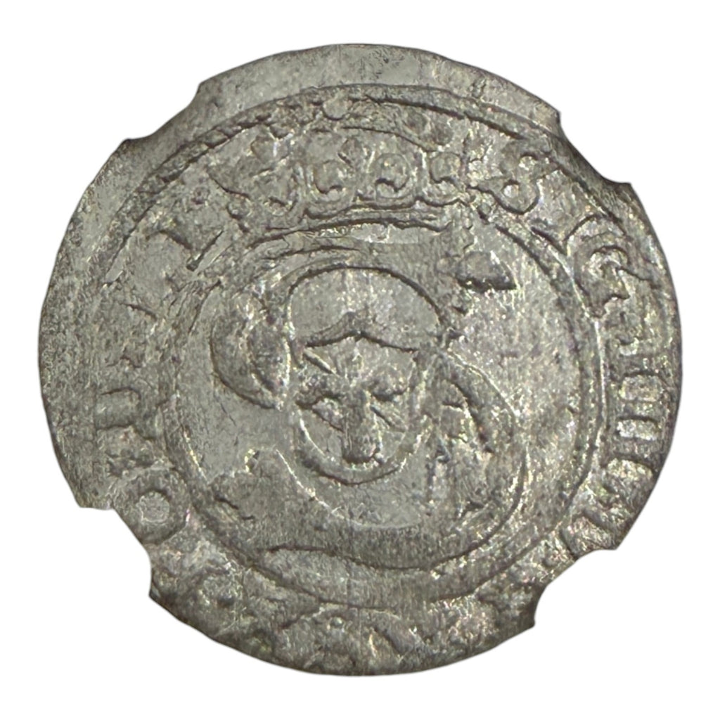 1599 Riga (Poland) 1 Solidus Billon Coin NGC MS 62