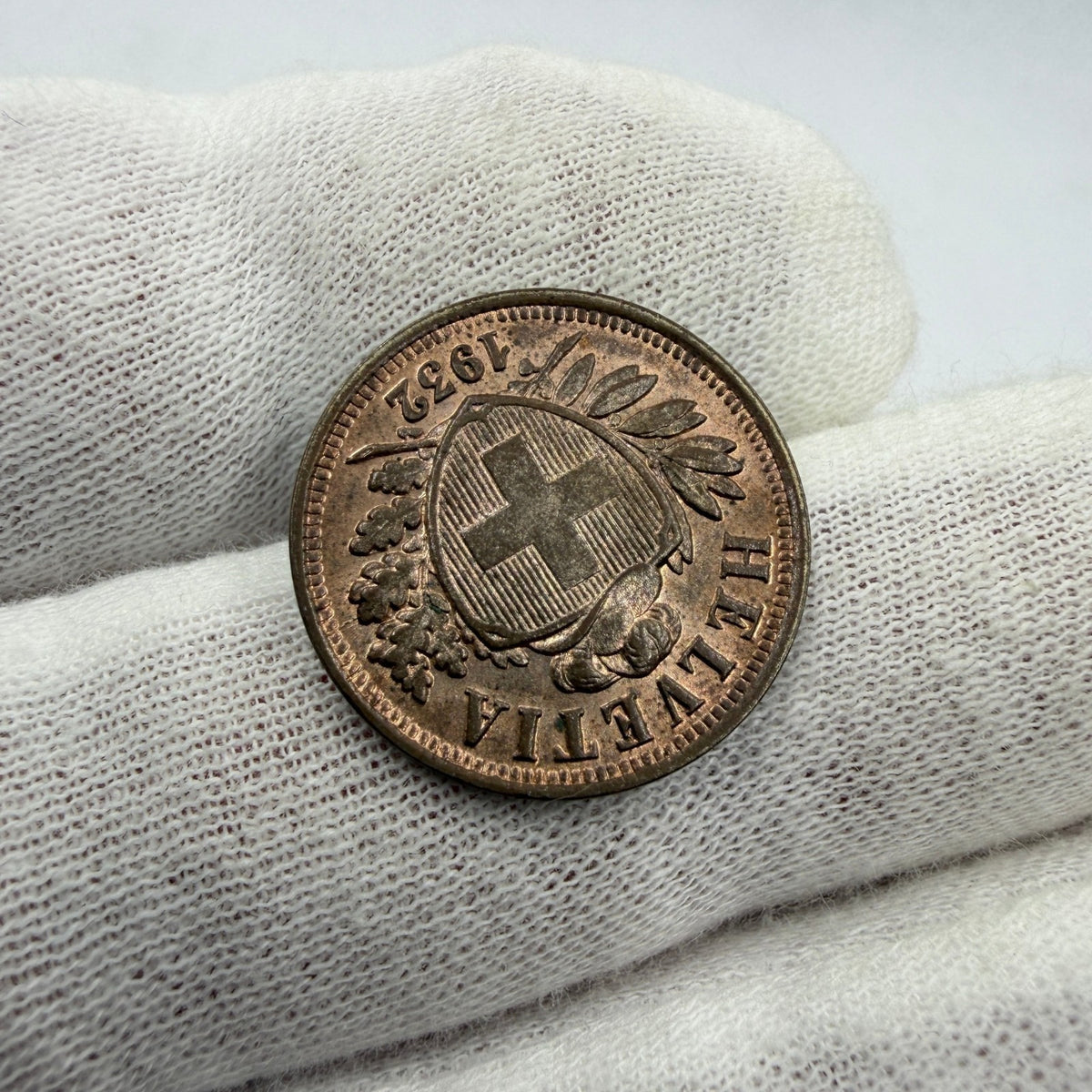1932 Switzerland 2 Rappen Bronze Coin