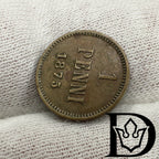 1875 Finland 1 Penni Copper Coin Alexander II