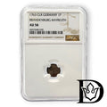 1763 Brandenburg-Bayreuth 1 Guter Pfennig NGC AU 58 Friedrich Christian