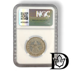 NGC holder reverse with certification hologram, 1922 50 Kopecks
