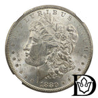 1880 United States Morgan Dollar Silver Coin NGC MS 62