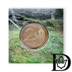 2021 Estonia 2 Euro BU Coincard National Animal Wolf