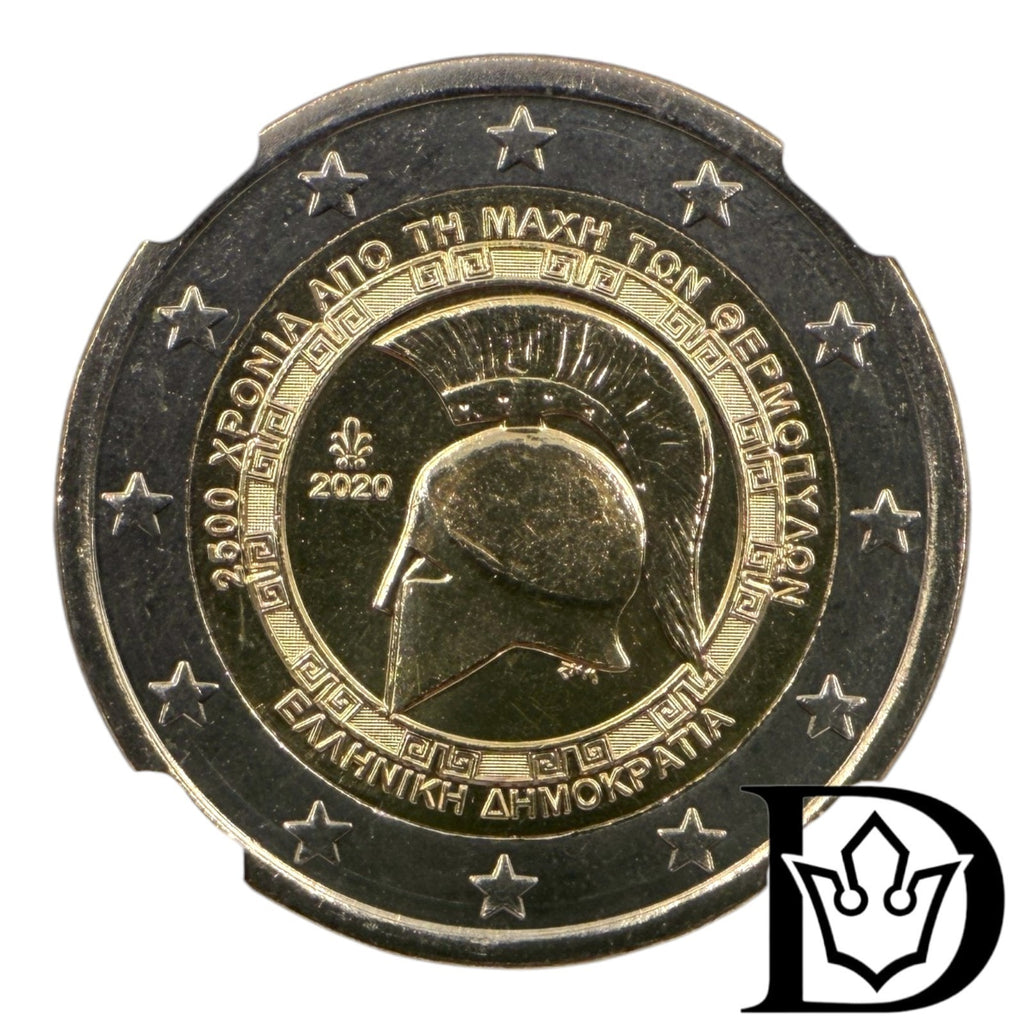 2020 Greece 2 Euro Battle of Thermopylae Coin NGC MS 66