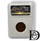1932 Tibet Sho BE16-6 Bronze Coin NGC AU Details Whizzed