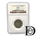 1916 Sweden 1 Krone Silver Coin NGC AU 58