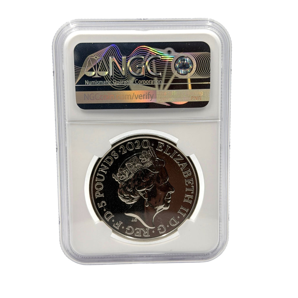 2020 Great Britain 5 Pounds David Bowie Coin NGC MS 69 DPL