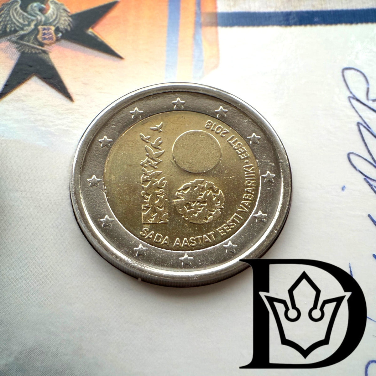 2018 Estonia 2 Euro War of Independence Coin Set (2 Coins)