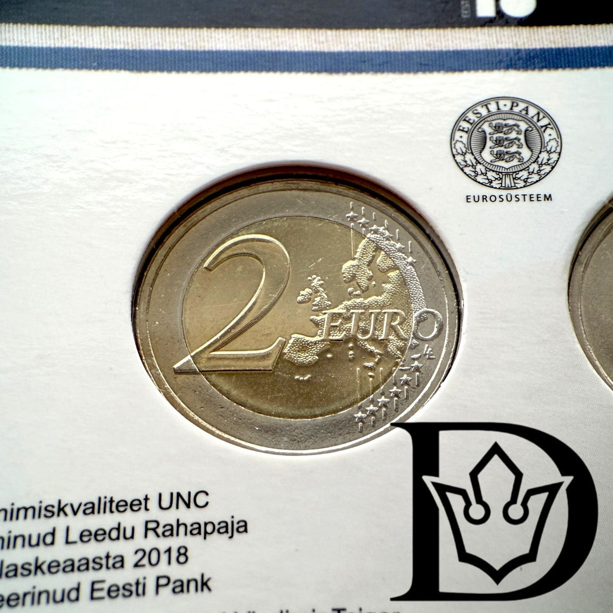 2018 Estonia 2 Euro War of Independence Coin Set (2 Coins)