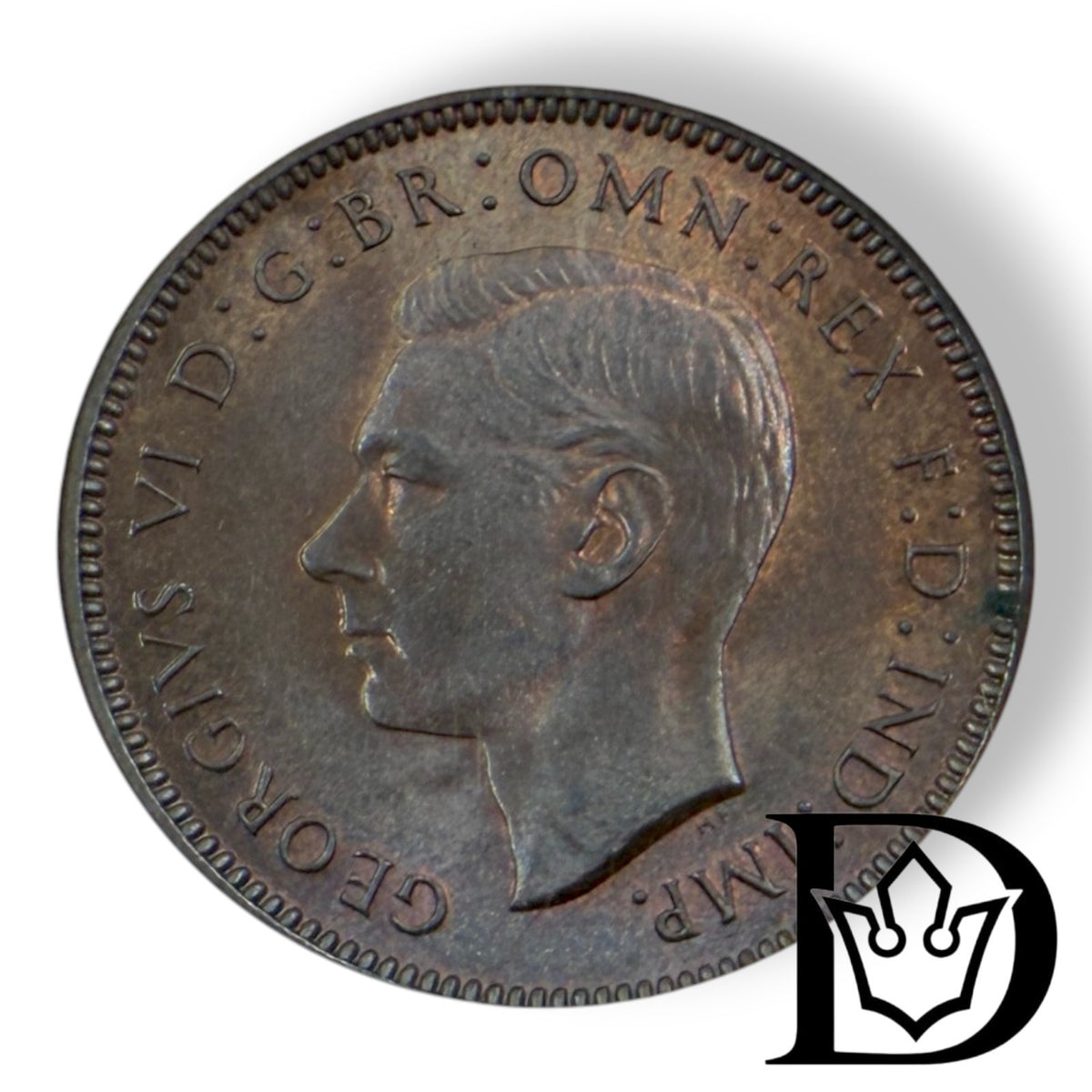 1946 Great Britain 1/4 Penny George VI Coin NGC MS 64 BN