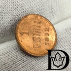 1892 Finland 1 Penni Copper Coin Alexander III