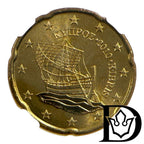 2010 Cyprus 20 Euro Cent national side with the Kyrenia ship