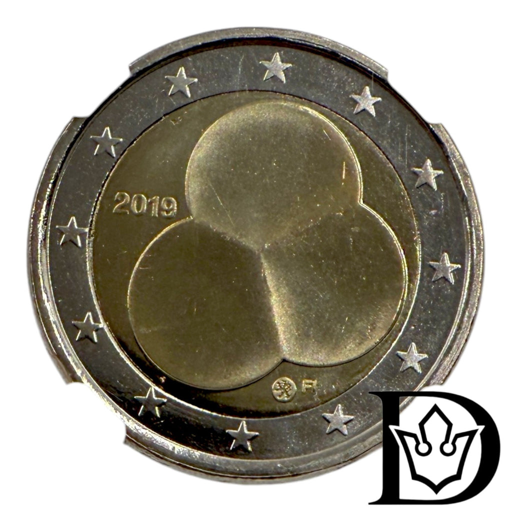 2019 Finland 2 Euro Centenary of the Constitution Coin NGC MS 64