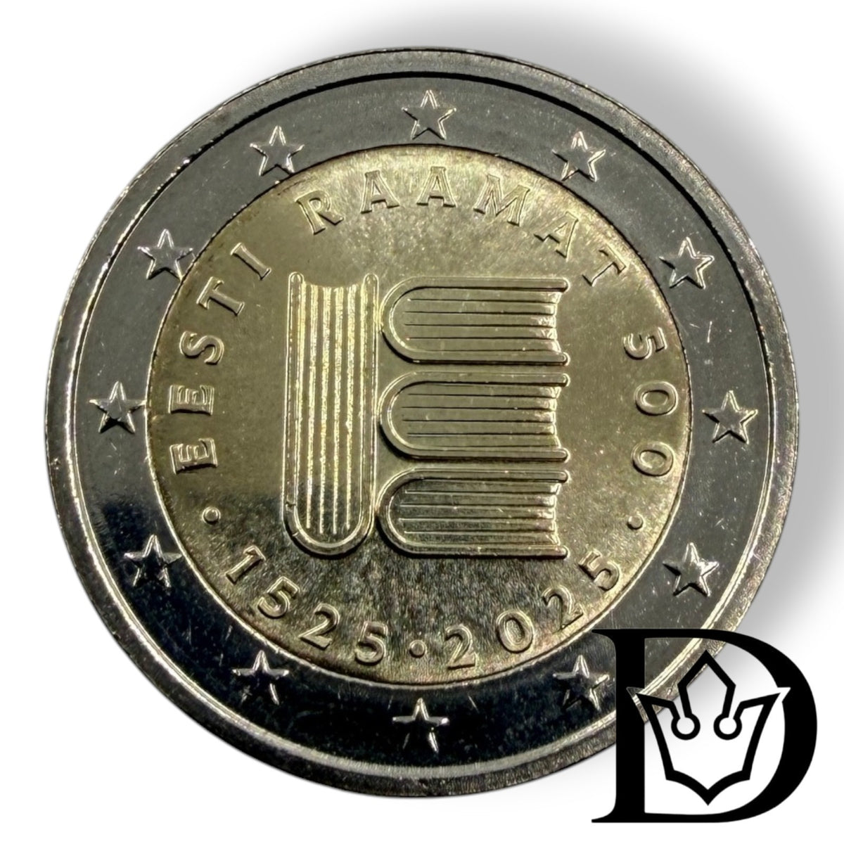 2025 Estonia 2 Euro Estonian Book 500 Commemorative Coin UNC