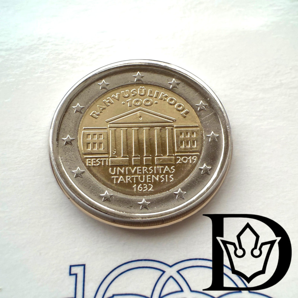 2019 Estonia 2 Euro University of Tartu BU Coincard