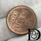 1917 Finland 5 Penniä Copper Coin Nicholas II