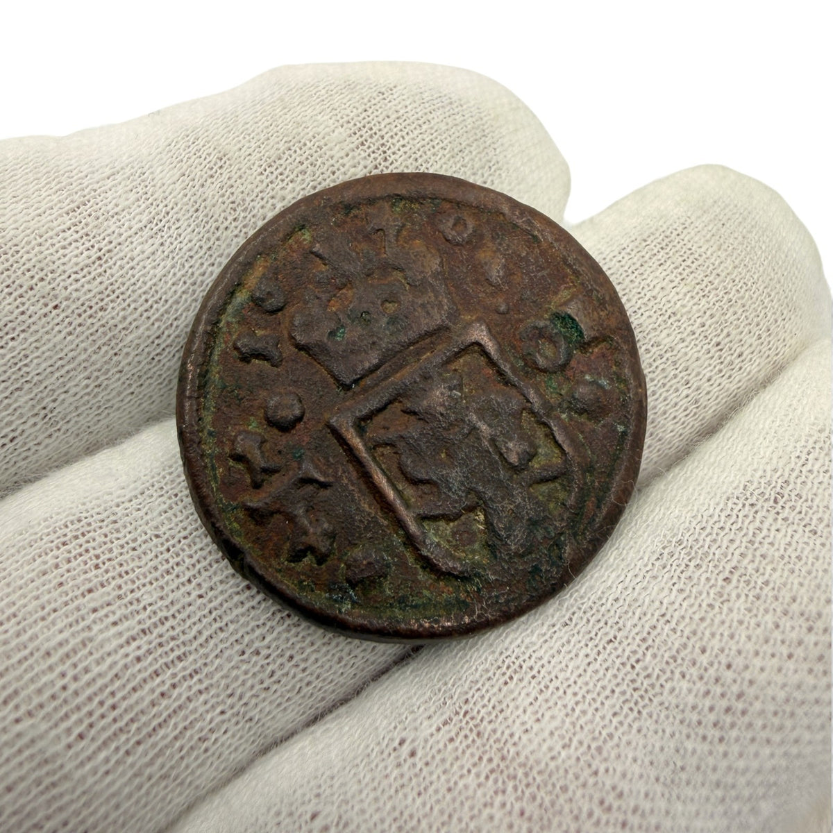 Sweden 1/4 Öre Copper Coin Queen Christina