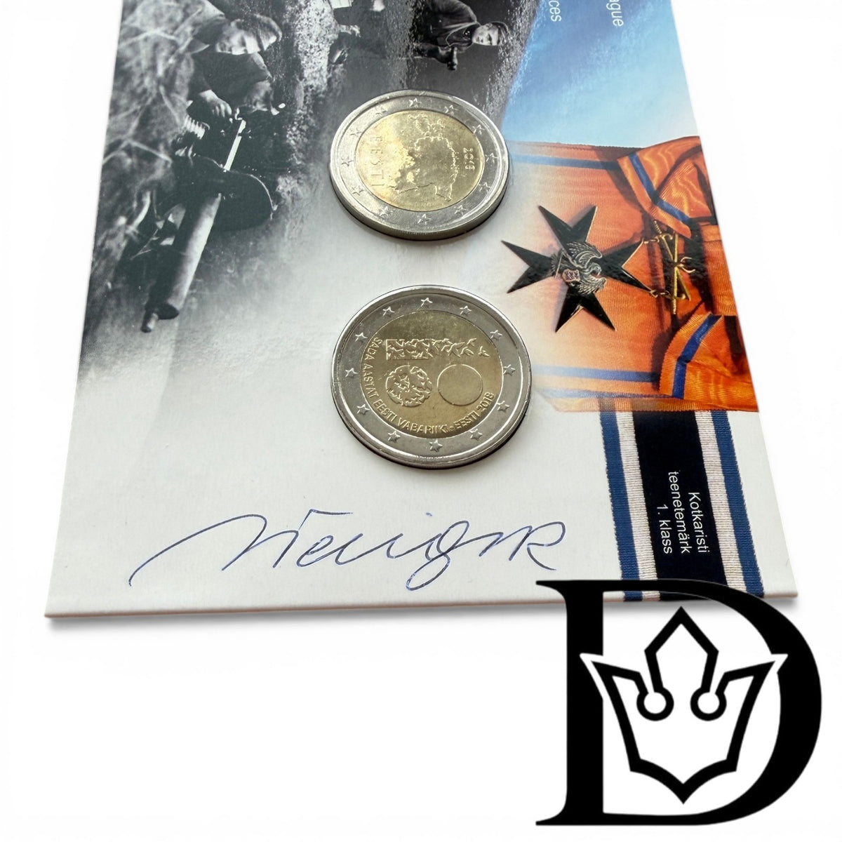 2018 Estonia 2 Euro War of Independence Coin Set (2 Coins)
