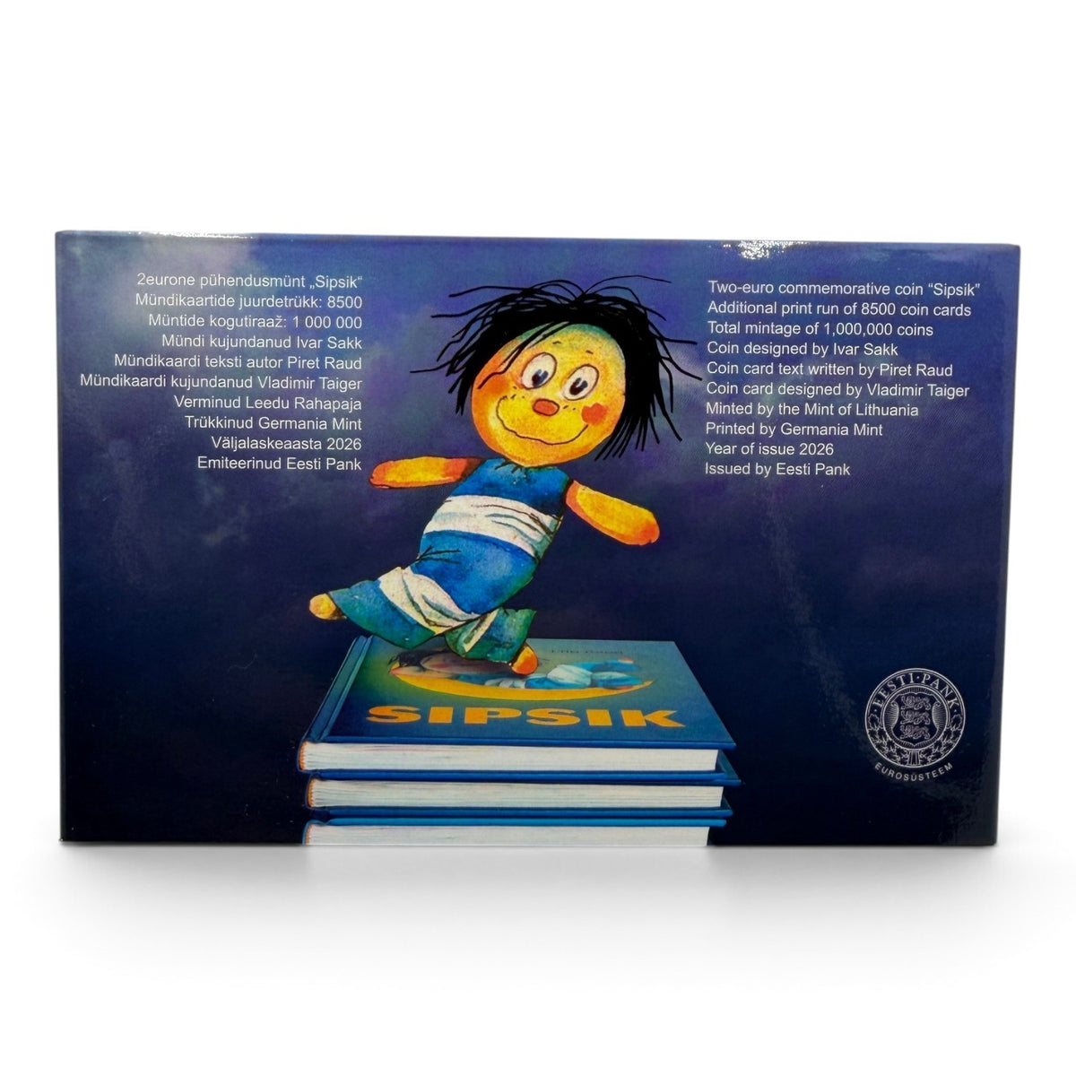 2026 Estonia 2 Euro Sipsik BU Coincard (2nd Edition)