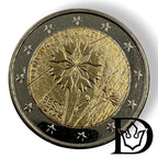 2024 Estonia 2 Euro Cornflower (Centaurea Cyanus) Commemorative Coin UNC