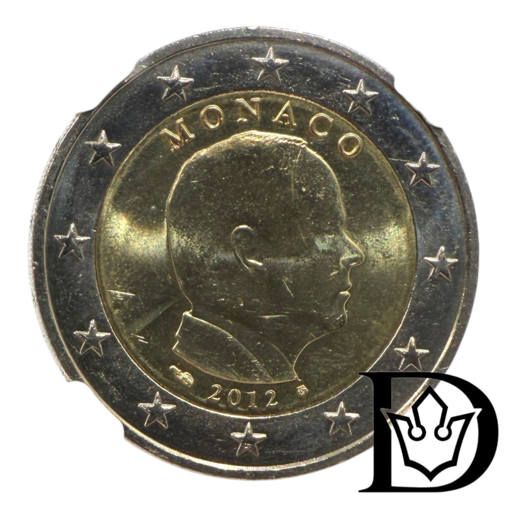 2012 Monaco 2 Euro Coin Albert II NGC MS 64