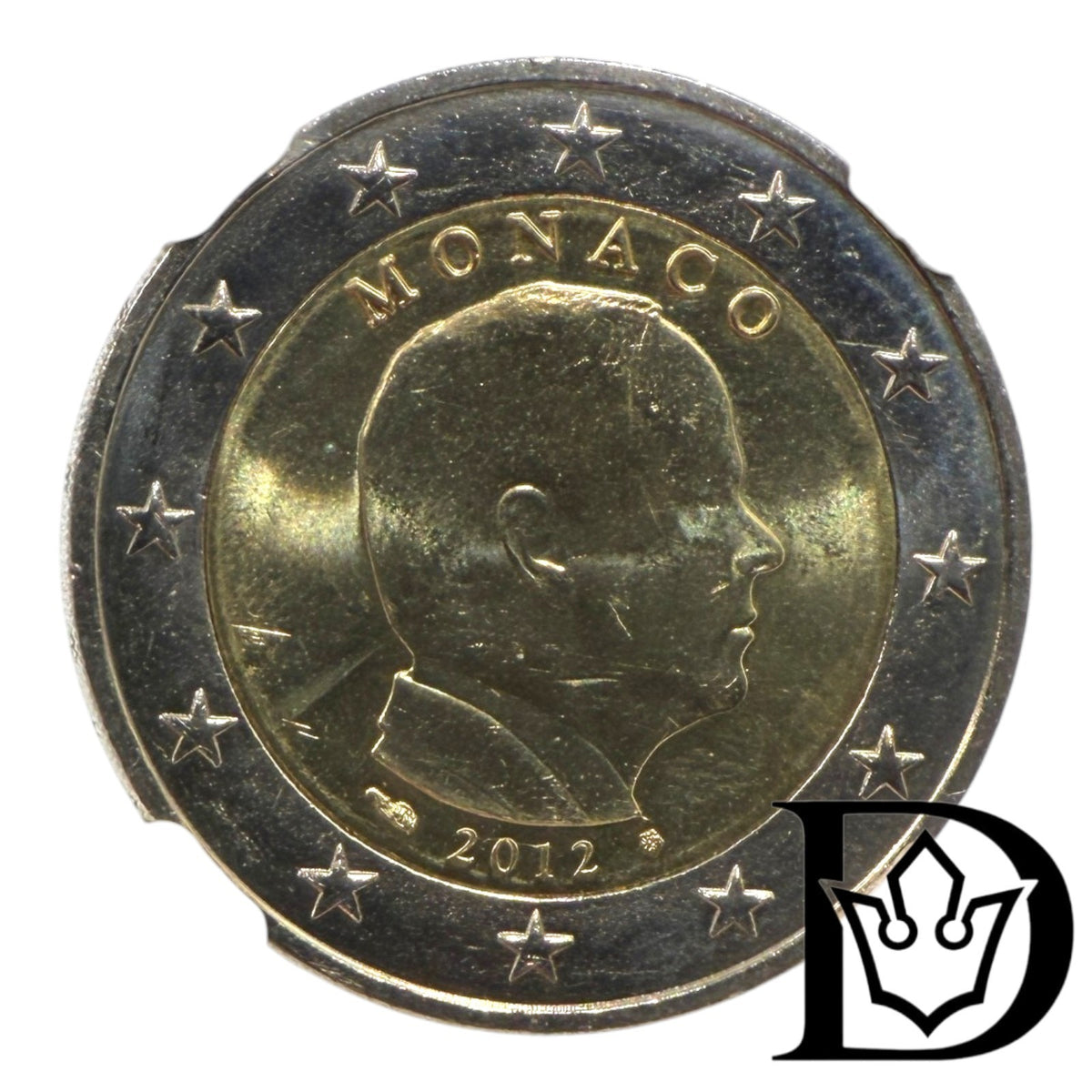 2012 Monaco 2 Euro Coin Albert II NGC MS 64
