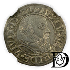 1542 Preussen 1 Silver Groschen NGC AU 58 Albrecht