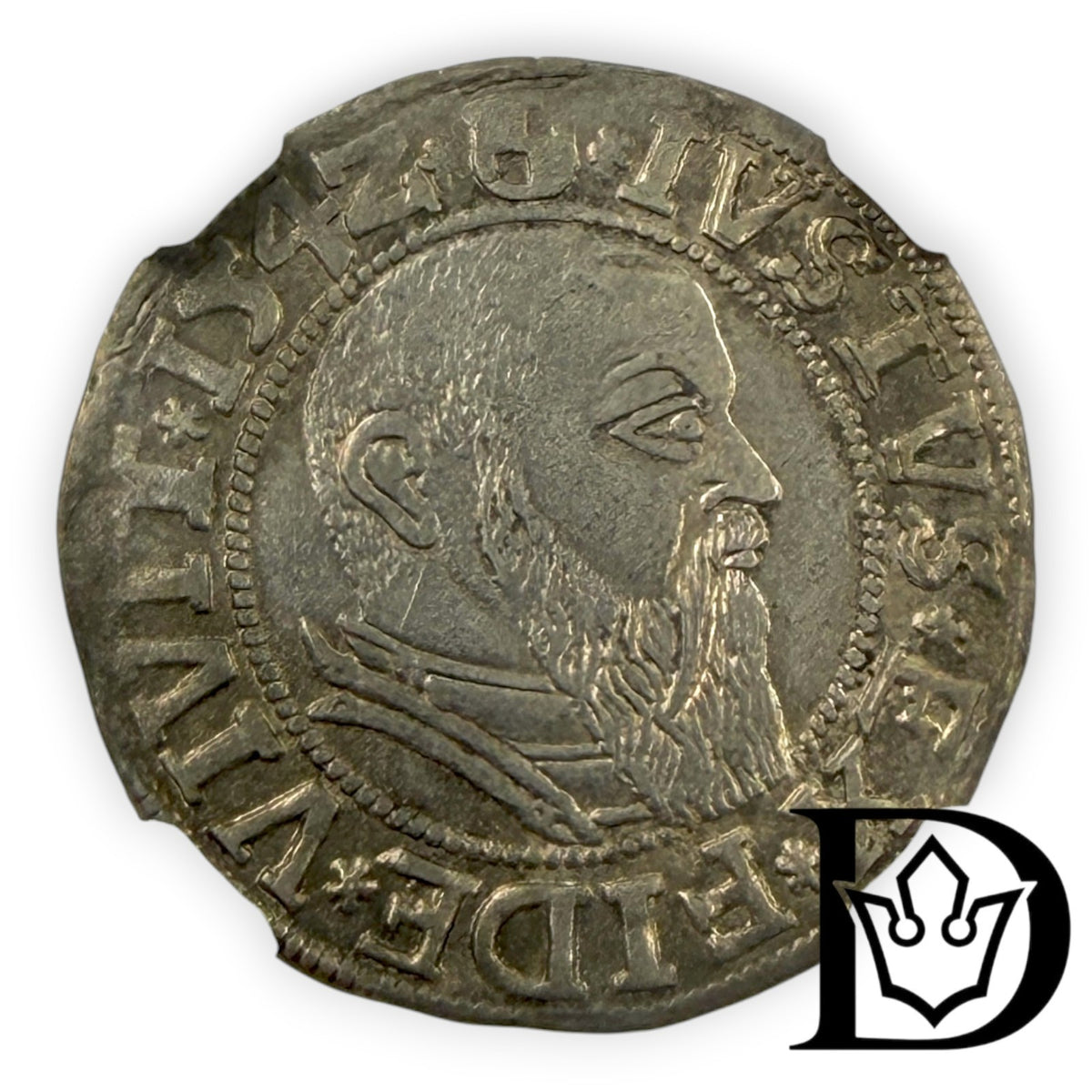 1542 Preussen 1 Silver Groschen NGC AU 58 Albrecht