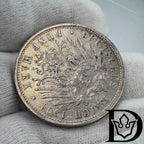 1904 F Württemberg (Germany) 5 Mark Silver Coin Wilhelm II